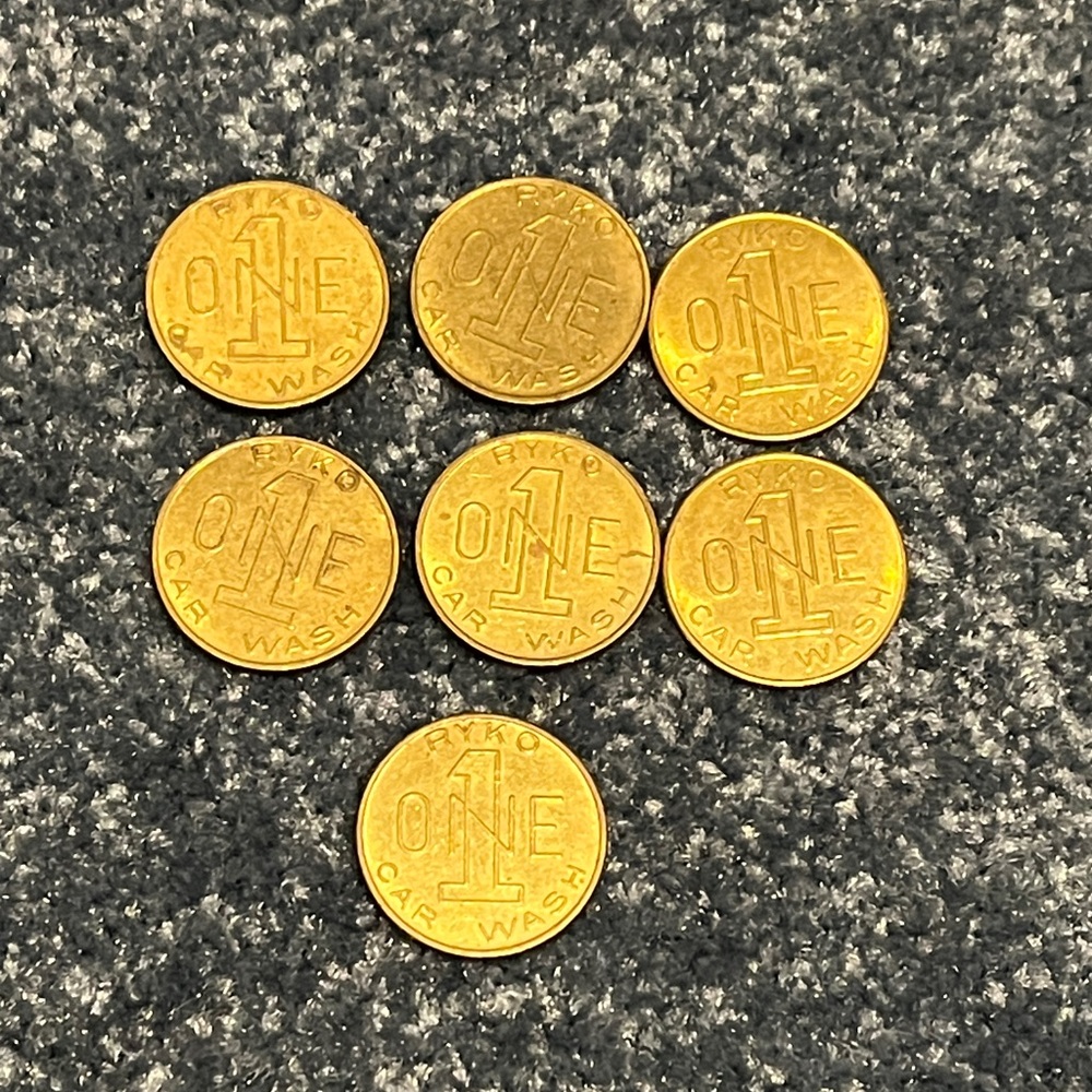 7 Ryco Car Wash Tokens